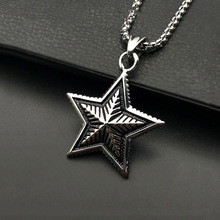 Colgante de estrella de pentagrama de Vikingo, collar de acero inoxidable, amuleto de Talismán de Vikingo, joyería para hombre 2024 - compra barato