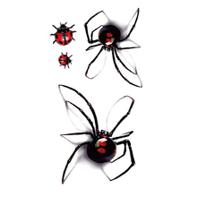 3d cor aranhas insetos grande padrão de transferência de água tatuagens temporárias etiqueta 1 pçs novo descartável à prova dwaterproof água adesivos tatuagem 2024 - compre barato