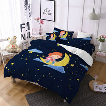 Home Textile Cartoon Lion Bedding Sets Duvet Cover PillowCase Flat Sheet Bear 3Pcs Comforter Bedding Set Kid Bed Linens F 2024 - buy cheap