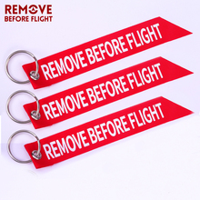 3PCS Remove Before Flight Keychain Red Streamer Key Chain for Motorcycle Car Key Ring Aviation Gifts Key Ring Wholesale Jewelry 2024 - buy cheap