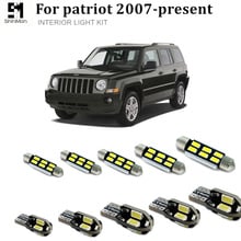 Shinman 6X canbus LED Interior Light Kit Package For Jeep Patriot accessories 2007+ Error Free trunk Dome license led 2024 - buy cheap