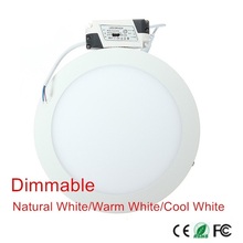 Ultra Thin Dimmable Led Panel Downlight 3w 4w 6w 9w 12w 15w 25w Round LED Ceiling Recessed Light AC110-220V LED Panel Light 2024 - buy cheap