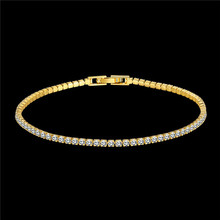 AKB005-pulsera de zirconia cúbica de color dorado para mujer, brazalete de cristal, joyería de moda, regalo de boda/Compromiso, nuevo diseño de alta calidad 2024 - compra barato