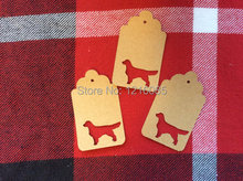 Golden Retriever-Colgante de árbol de deseos, tarjetas de recuerdo para boda, fiesta de cumpleaños 2024 - compra barato