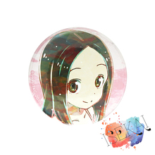 KARAKAI JOZU NO TAKAGI-SAN Anime Badge Takagisan TAKAGI Art Version Metal Badge Pins Brooch Pins 2024 - buy cheap