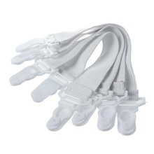 Promotion! 4 Pcs Home White Elastic Mattress Bed Sheet Grippers Clips 2024 - buy cheap