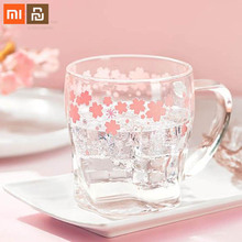 Original xiaomi mijia marine sensitive color glass 360ml gift bag cherry blossom shape Christmas smart home 2024 - buy cheap