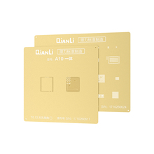 QIANLI Золотая 2D стальная сетка для IPHONE 5 5S 6P 7 7P 8 PLUS NAND IC CPU ремонт Оловянная посадка шаблон сетка из нержавеющей стали 2024 - купить недорого