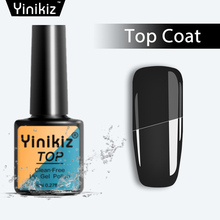 Yinikiz unha polonês primer gel topo casaco manicure uv transparente led embeber fora verniz longa duração cola laca 2024 - compre barato