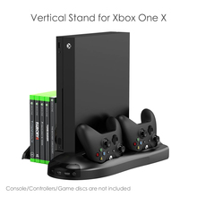 For Xbox One X Console 5 in 1 Cooling Fan Controller Charging Stations With 3 USB ports Game Storage Rack Vertical Stand Stander 2024 - buy cheap