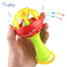 1PCS Rattles Develop Baby Intelligence Grasping Gums Plastic Hand Bell Rattle Funny Educational Mobiles Toys Xmas Birthday Gifts 2024 - buy cheap