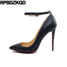 Zapatos de tacón muy alto para mujer, calzado de tacón alto con correa en el tobillo, 12cm, 5 pulgadas, 13 45 2024 - compra barato