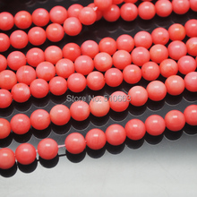 (1 Strands=48Pieces)/Lot,Nature Pink Coral Round Ball,Coral Bead,Nature Coral,Size: 8mm 2024 - buy cheap