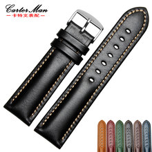 New 18mm 20mm 22mm watchband Genuine leather watch strap Bracelet for Samsung S2 S3 smart watchband 2024 - buy cheap