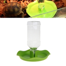 Reptile Water Drinker Dispenser Food Bowl Lizard Feeder Round Dish Drink Bottle Feeder Tray Tortoises Gecko Turtles Feeding Kit 2024 - buy cheap