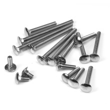 20pcsM6*16/20/25/30/35/40/50/60/70/80/90/100mm Semi-round headCup head square neck bolts with large head square neck bolts 2024 - buy cheap