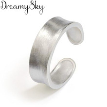 2019 Bijoux Silver Color Scrub Rings For Women Christmas Gifts Adjustable Open Ring Ladies Boho Jewelry Anillos 2024 - buy cheap