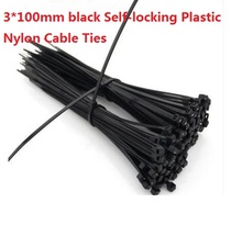 Bridas de plástico de nailon autoblocantes, color negro, 3x1000mm, 100 Uds. 2024 - compra barato