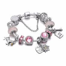 Fashion Charms Bracelets & Bangles for Women Beads Charms Fit Pa Bracelets Manchette Pulseira DIY Jewelry Gift 2024 - buy cheap