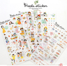 Cute stationery 6 sheets  kawaii sweet Girls planner stickers/scrapbooking stickers/filofax/Decoration Label 2024 - buy cheap