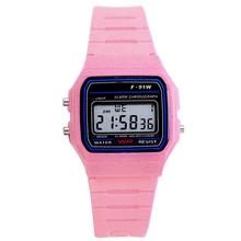 LinTimes студенческие электронные светодиодные цифровые пластиковые спортивные наручные часы водонепроницаемые часы-розовые 2024 - купить недорого