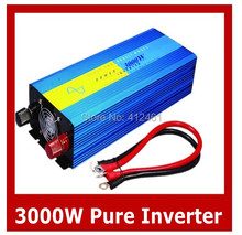 3000W Power Inverter Pure Sine Wave 12V DC to 220V AC Car inverter  Socket for Solar/Wind/Car/Gas Power Generation Converter 2024 - buy cheap