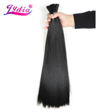 Lydia For Women Long Straight Synthetic Hair Bundles 18"-26" 1PCS Nature Color Hair Bulk Crochet Synthetic Hair Extension 2024 - buy cheap