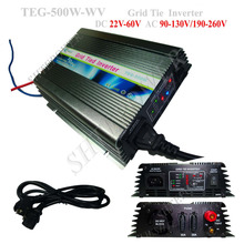 110V AC Solar Invereter 500W Grid Tie PV Inverter With LCD Display 120V/220V DC 22V-60V Input 2024 - buy cheap