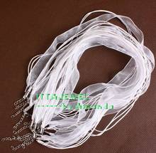 Wholesale White Color Ribbon DIY Jewelry Cord, Chains,100pcs free shipping 2024 - buy cheap