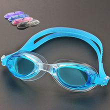 Óculos de natação para crianças, óculos profissionais antiembaçante com lentes coloridas uv ajustável para mergulho ou natação 2024 - compre barato