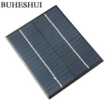 BUHESHUI Мин Солнечная батарея 2 Вт 18 в поликристаллическая панель солнечных батарей модуль для 12 в зарядное устройство образовательные наборы 2 шт./лот Бесплатная доставка 2024 - купить недорого