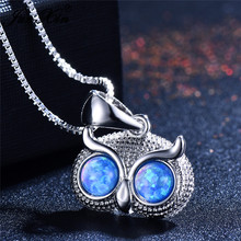 Cute Female Rose Flower Pendant Necklace Fashion silver color Choker Chain Necklace Pink Fire Opal Necklace For Women 2024 - buy cheap