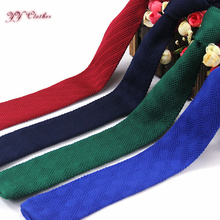 Men Knitted Knit Leisure Check Ties Fashion Skinny Narrow Slim Neck Ties For Men Skinny Knitting Designer Cravat Neckwear 2024 - buy cheap