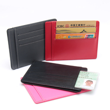 Genuine Leather Mens Travel driving document organizer Black Wallet ID Card Holder Ticket Credit Card Bag Case card wallet 2024 - buy cheap