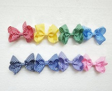 Gingham Plaid Ribbon Hairpins for Girls Women Christmas Gift Hair Tie Accessories Bows Clip Bobbles Kids Headdress 1pair HD3550 2024 - buy cheap