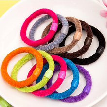 10pcs 4.5cm Colorful Elastic Hair Bands Girl Hairband Gum Rubber Band headwear hair rope 2024 - buy cheap