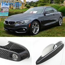 for BMW F32 F33 F36 428i 420d 435i 420i 440i 425i 430i Car Real Carbon Fiber Door Handle Frame Trim Sticker Cover Accessories 2024 - buy cheap