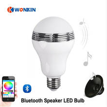 Music LED Bulb smart bulb Bluetooth Speaker LED RGB Light E27 Base Wireless Music Player with APP Remote Control 2024 - buy cheap