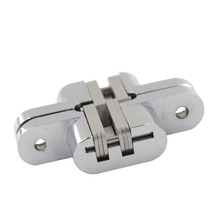 3# Zinc Alloy Hidden Hinges Soft Close Concealed Cross Door Hinge Fit for 25mm Thickness Folding Door Invisible Hinge 2024 - buy cheap