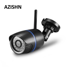AZISHN Wifi IP Camera 720P 960P 1080P Wireless Wired P2P Alarm 24IR CCTV Bullet Outdoor Camera With SD Card Slot Max 64G 2024 - buy cheap