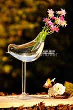 Стеклянный цветок гидропонная Ваза Бутылка Террариум контейнер домашний декор птица 2024 - купить недорого
