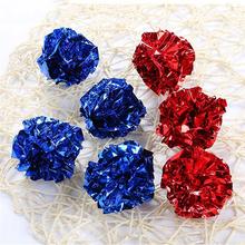 Cat Toy Mylar Crinkle Ball Ring Paper Interactive Mylar Balls Ring Paper Shiny Sound Ball Crinkly Ball Sound Toy Pet Play Balls 2024 - buy cheap