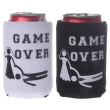 2pcs GAME OVER Beer Tin Can Bottle Cooler Durable Neoprene Can Sleeve Holder Wedding Party Favor Home Desk Ornament 2024 - buy cheap