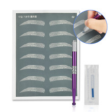 Microblading Kit Professional Caneta Tebori Eyebrow Tattoo Pen Permanent Makeup Kit With 1 Agujas Microblading 14pin 2024 - buy cheap