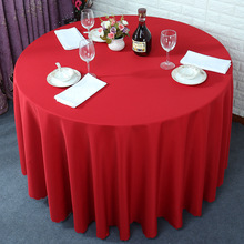 1pc 20 cores poliéster tecido sólido redondo branco toalha de mesa para a festa de casamento do hotel decoração retângulo toalha de mesa para casa 2024 - compre barato