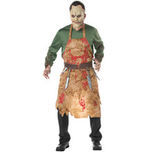 Drop Shipping Zombie Halloween Costumes For Adults Men Terror Bloody Butcher Costume Carnaval Man's Chef Clothes 85950ps 2024 - buy cheap