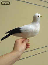 cute real life black&white Seagull model foam&feather seagull bird model about 30x20cm xf0021 2024 - buy cheap