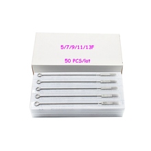 50 PCS/Box Mixed Lot disposable sterile Flat Shader Tattoo Needle for tattoo machine and grips 2024 - buy cheap