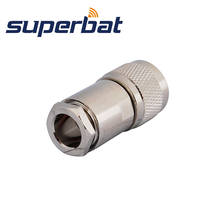 Superbat RF Coaxial Connector N Clamp Type Male Plug Solder Connector for Cable RG214 RG213 RG8 LMR400 CFD400 2024 - купить недорого