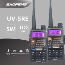 Портативная рация BAOFENG, 2 шт., 5 Вт, UHF, VHF, Ham, CB сканер, радиостанция, портативный двухсторонний радиоприемник, Hf, Мобильный приемопередатчик UV5RE 2024 - купить недорого